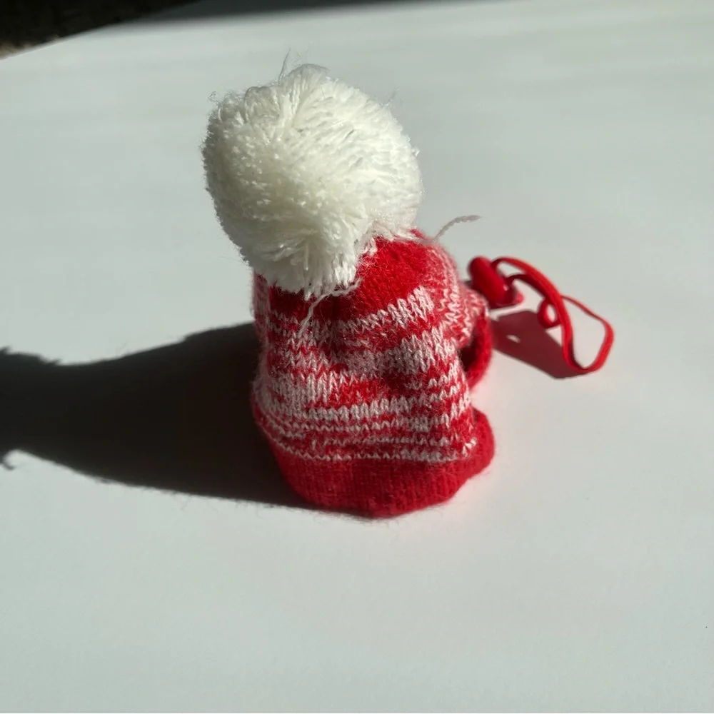 Cat Wool Hat with Pom Pom